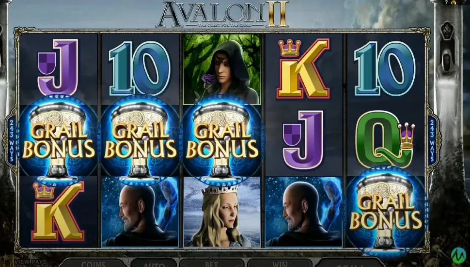 Avalon II Slot Machine Quest for the Grail